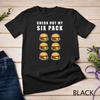 Hamburger Six Pack T-Shirt Gym Fitness Cheeseburger Unisex T-shirt