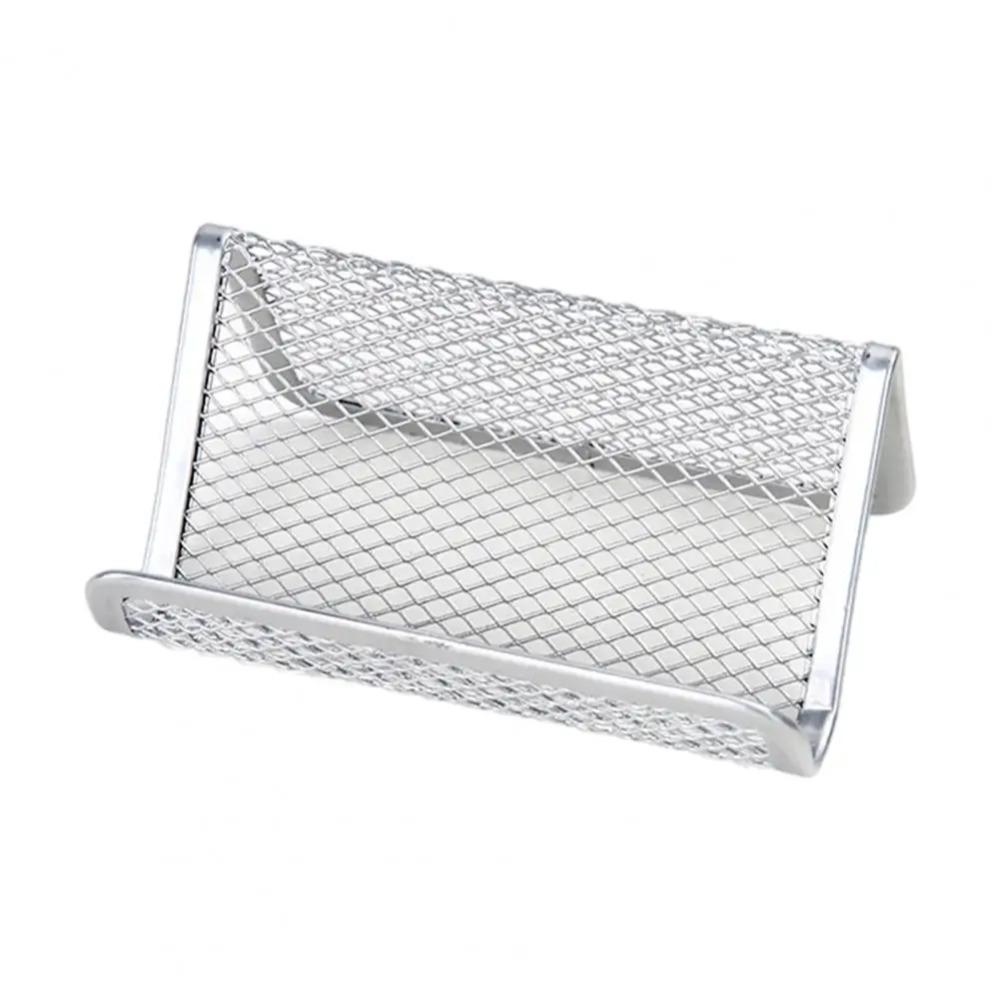 Metal Mesh Business Card Display Stand Display Bracket Name Card Display Holder Countertop