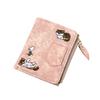 Women's Denim Style Cat Embroidery Wallet Wear-Resistant Ultra-thin Coin Purse for Bag Shoulder Bag Wallet Coin Purse