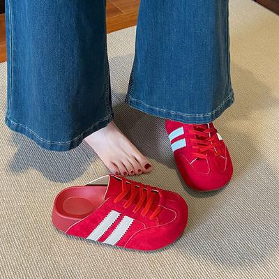 Полушлепанцы с толстой подошвой, увеличивающие рост, женские, новые 2025, весна-лето, желтые немецкие тренировочные туфли, очень популярные Birkensto