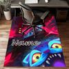 Custom KPop Demon Hunters Mat Personalized Name, Polyester Washable Indoor Entryway Rug, Gift for Christmas, Easter, Thanksgiving Day