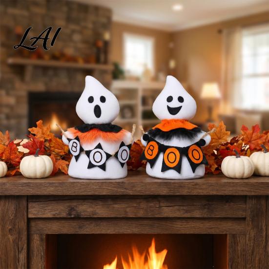 Stuffed Fabric Halloween Decorations Faceless Ghost Ornament Cute Cloth Ghosts Table Soft Plush Dolls for Kids Decoration BOO Banner Gnomes