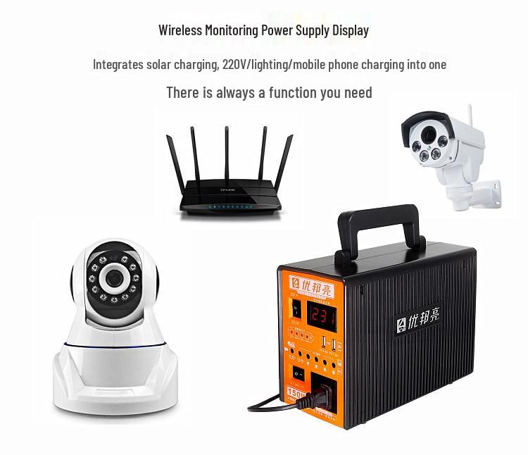 Youbangliang 12В/220В Многофункциональная система солнечного павербанка с двойным выходом