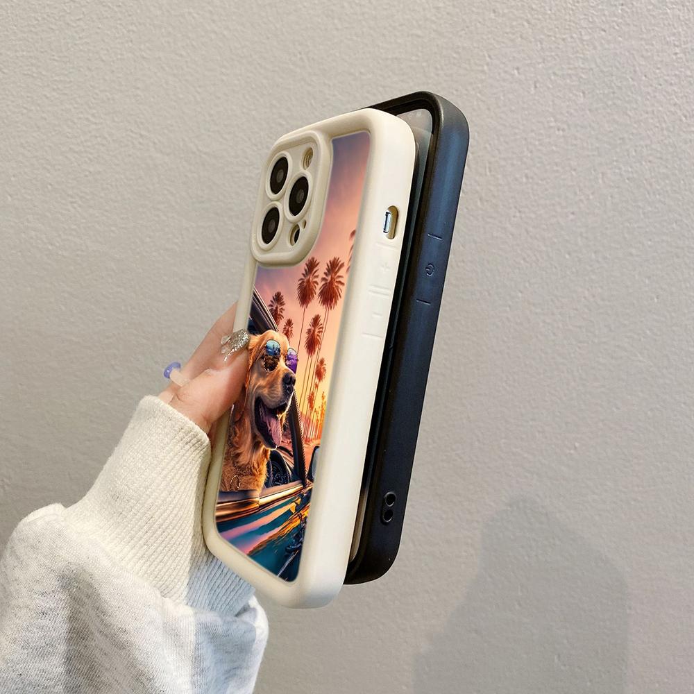 Ae76 Dog Color Doodle Design Art Защитные чехлы для телефонов для iPhone 13 14 15 Pro Max infinix Hot 40i Tecno Camon 30 20 Pro Angel Eyes Задняя крышка из ТПУ
