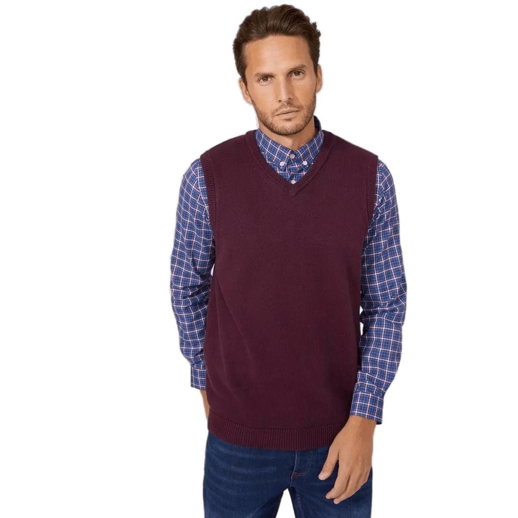 Maine Мужской трикотажный жилет премиум-класса из хлопка