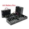 Hot Sell AA Power Bank Cases 5X 6X 10X AA Battery Holder Storage Box Case 5 6 10 Slot Battery Container With Wire Lead