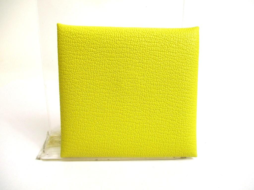 Authentic HERMES Sun Blue frida Chevre Myzore Leather Coin Purse Bastia #b086  Open box
