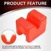 2Pcs Universal Slotted Jack Pad Adapters Car Lift Support Block with Frame Rail & Pinch Weld Protector with Anti-Slip Grip Safe
