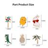 10-100Pcs Enamel Badges Pins Diversity Random Brooches Icons Plants Animal Fruit Pins On Backpack Clothes Hat Decor Accessories