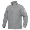 KEFITEVD Fleece Perfect for and Light Size 3XL Men's Jacket, Windproof, Hiking, Cycling, Military, Camping, Gray,