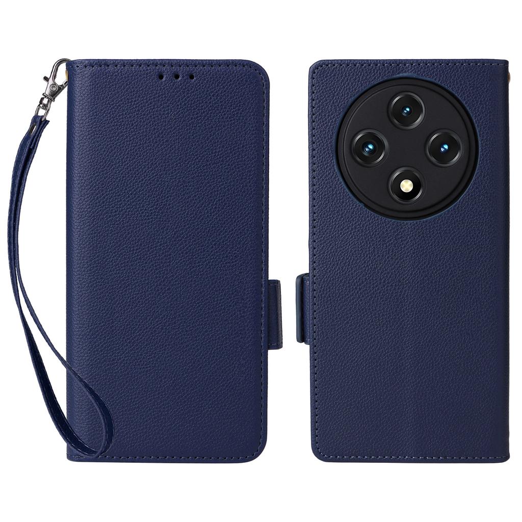 Чехол из искусственной кожи с ремешком на запястье для Umidigi G100A/G100 5G/G100, текстура личи, кошелек, чехол для телефона