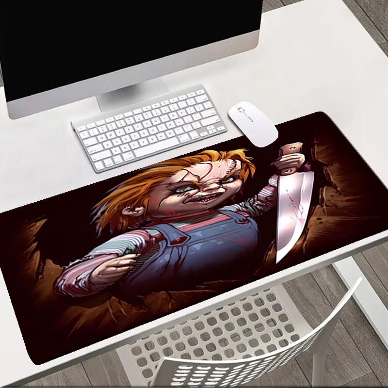 Love And Horror Doll Pattern   Mouse pad Office Desk Mat, Gaming Mouse Pad Mousepad, keyboard pad,Heavy-Duty Non-Slip Rubber Backing, Gift