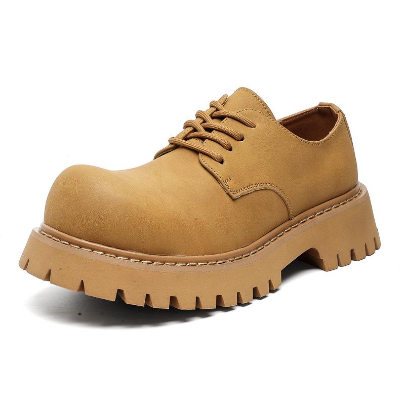 2024 лето Интернет-знаменитости взрыв британский стиль платформа модные кожаные туфли тренд повседневные универсальные туфли дерби 1035-K