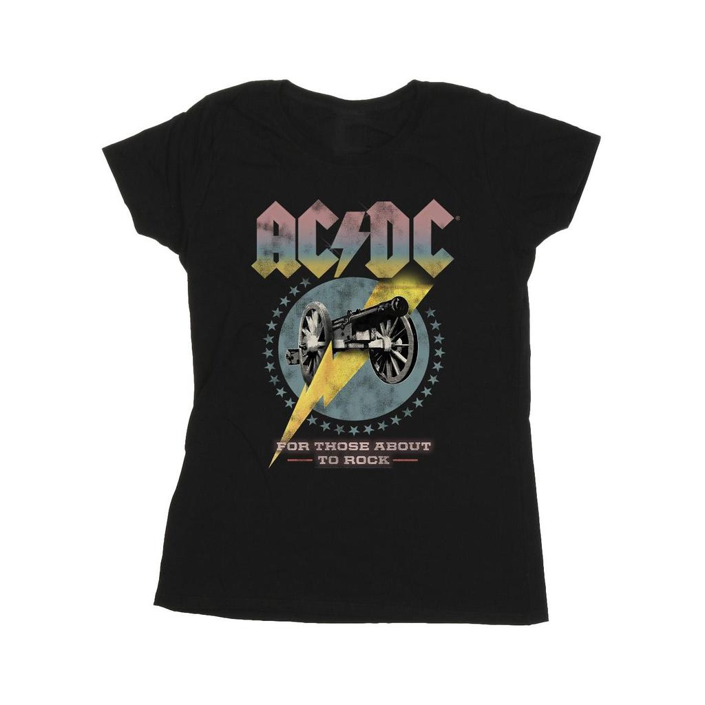 Футболка из хлопка ACDC Womens/Ladies For Those About To Rock