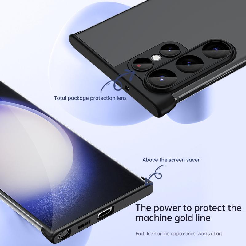 For For Samsung Galaxy S24 S23 Ultra With Lens Protector Corner Pad Soft Silicone Case For For Samsung Galaxy S24 S23 S22 Plus
