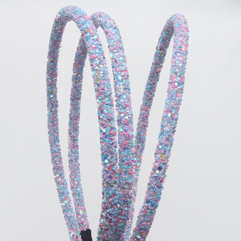 3 Piece Girls Glitter Hair Accessories Kids Soft Hair Bands Headbands Children Party Hairbands