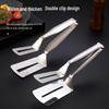 Нержавеющая сталь 304, зубчатая лопатка-щипцы для жарки рыбы и стейка с функцией режущего ножа
