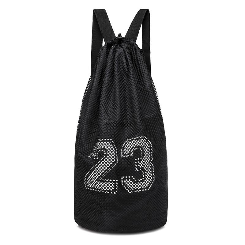 Large Capacity Oxford Cloth Mesh Basketball Bag Football Bag Table Tennis Bag Badminton Volleyball Bag Foldable Storage Bag