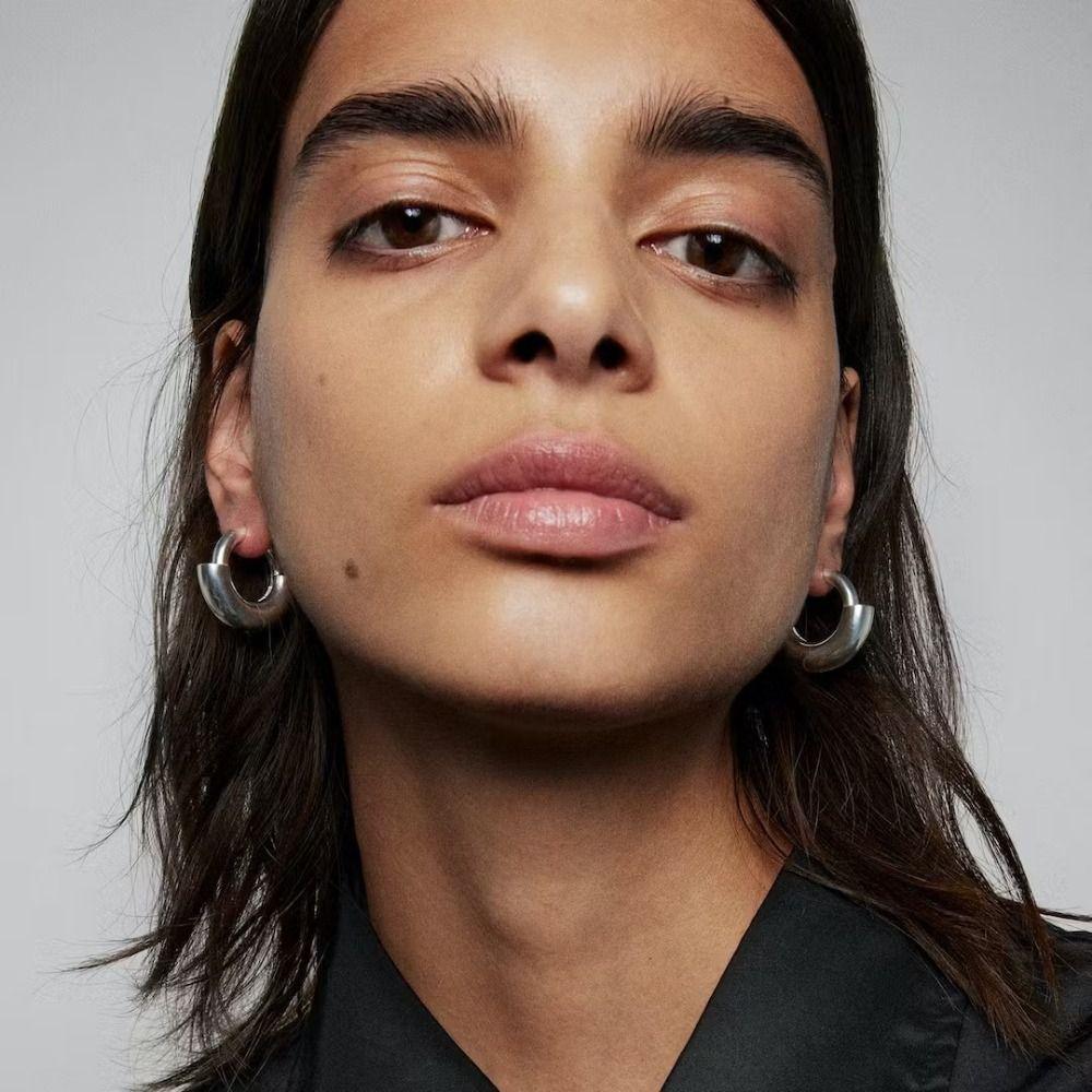 Серьги-кольца класса люкс, высококачественные серьги-пряжки, серьги-кольца, унисекс