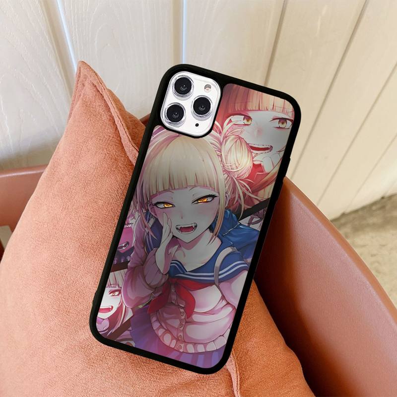 Чехол для телефона Anime Himiko Toga, силиконовый чехол из ПК+ТПУ для iPhone 11 12 13 Pro Max 8 7 6 Plus X SE XR, твердые чехлы