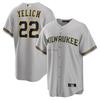 Milwaukee Brewers 22 Yelich Baseball Jersey Mens Sports Shirt