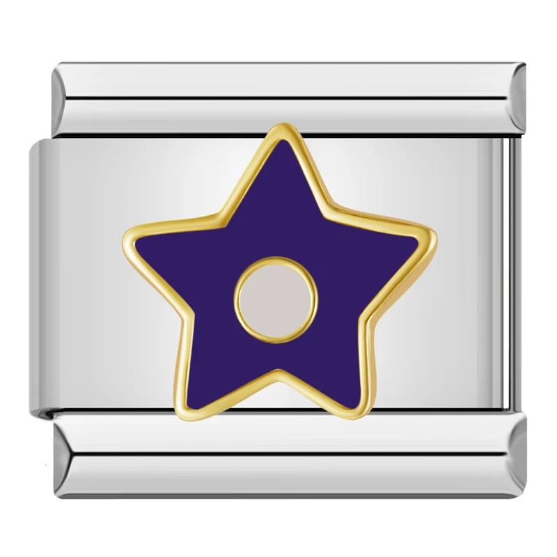 New 9mm Width Daisy Flower Star Snowflake Cherry DIY Italian Charm Bracelet Stainless Steel Jewelry Making DJ097