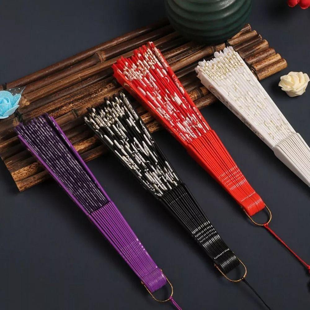 Реквизит для танцевальных выступлений, ручной веер, танцевальный веер в китайском стиле, элегантный антикварный складной веер