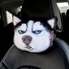 Подушка-подголовник для автомобиля 3D Husky - модная мультяшная поддержка шеи на все времена года