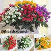 Elegant 36 Heads Artificial Silk Rose Flowers Bouquet For Wedding And Home Dcor