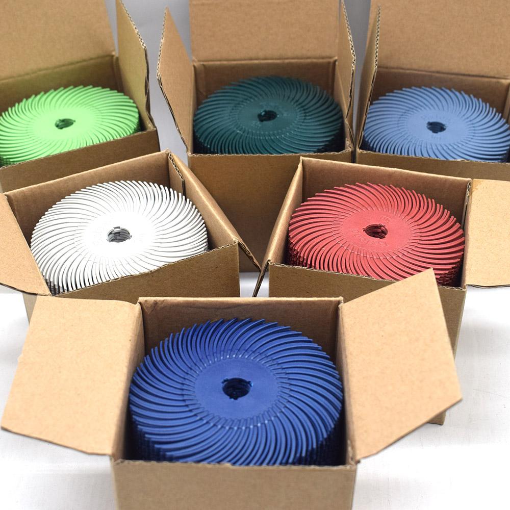 3inch 75mm 10PCS Radial Bristle Disc Abrasive Brush Polishing Wheel for Dremel Rotary Tool Accessories 80-5000 Girt