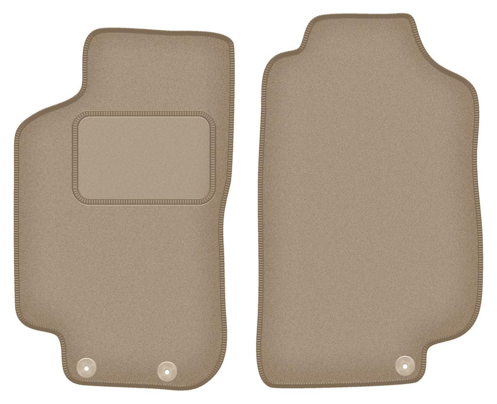 Beige front floor mats for: Saab 9-5 I station wagon, sedan (1997-2009)
