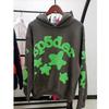 Mens Fleece Hooded Sweatshirt Casual Long Sleeve Pullover Letter Print Multiple Colors S-2XL