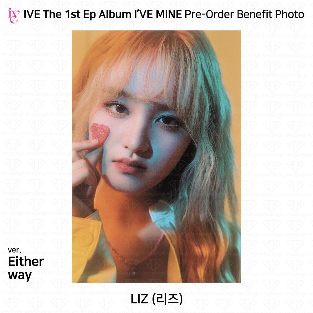 IVE Официальное фото первого EP I'VE MINE, стикер Polaroid, сложенный постер KPOP