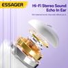 Essager Беспроводные наушники Bluetooth 5,3 TWS, мини-наушники с зарядным чехлом, микрофонные полувкладыши для всех телефонов