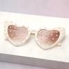 Trendy Pearl Heart Sunglasses Women Luxury Brand Love Sun Glasses Wedding Party Decoration Eyewear Y2K Retro Shades Gafas De Sol