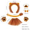 Halloween Children's Sweet Animal Headband Unisex Plastic Creative Props Zoo Lion Ear Headwear Set
