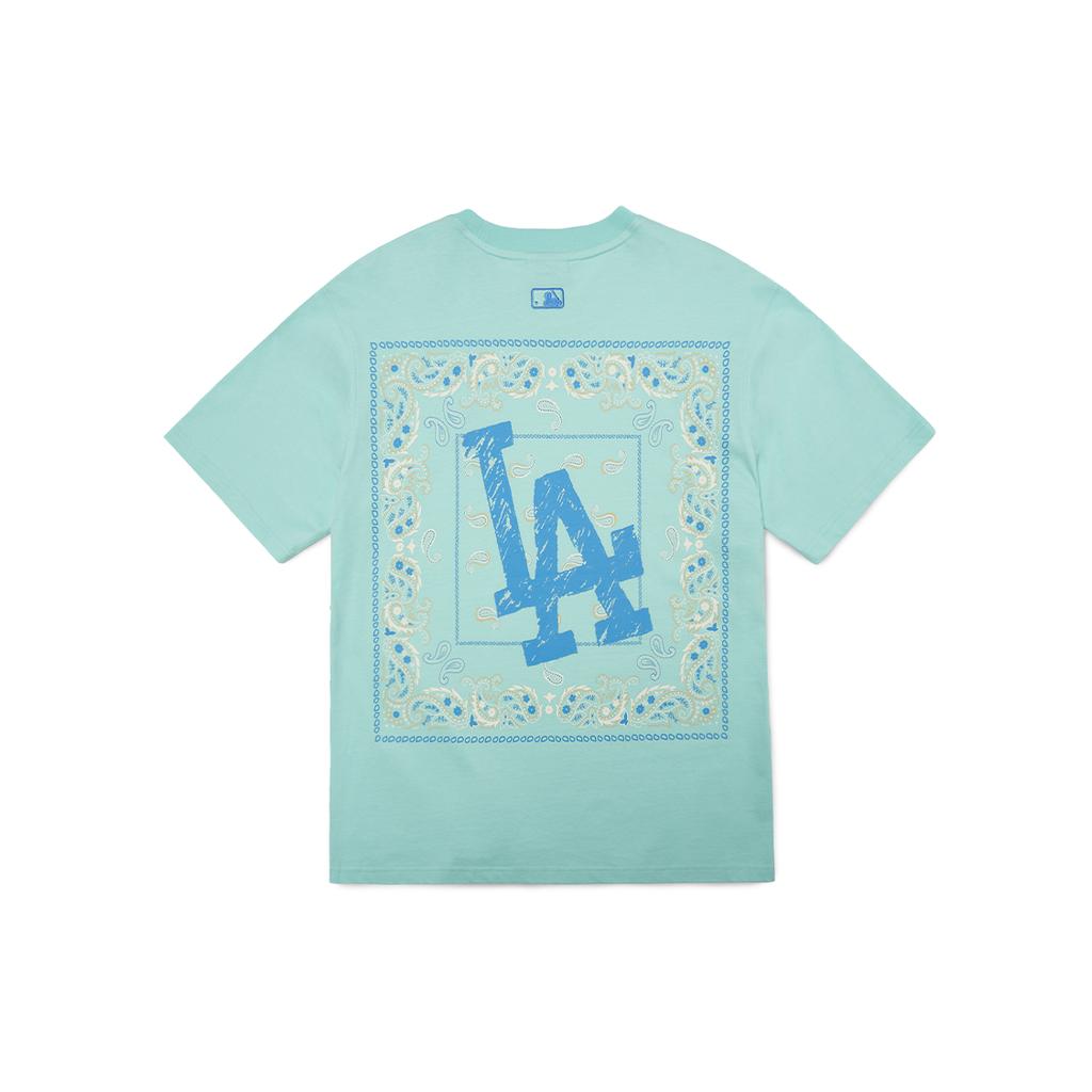New MLB Cashew Flower T Shirts Unisex Mint Green 3ATS52023-07MTL