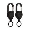 2Pcs Retractable Keychain Key Chain Anti Theft Easy To Pull Buckle Rope Elastic Keychain