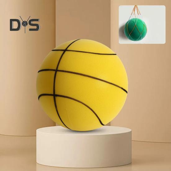 Бесшумный баскетбольный мяч для дриблинговых тренировок в помещении. Высокоплотный пенный баскетбольный мяч для тренировок в помещении. Бесшумный мяч.