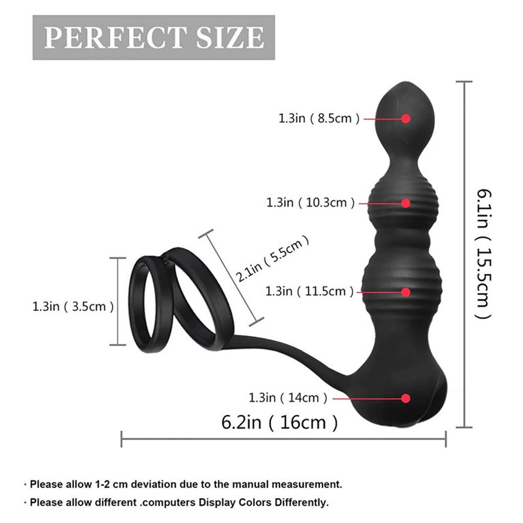 Анальный Вибратор для Мужчин Вибрирующее Кольцо Пениса Задержка Анальные Секс-Игрушки Мужской Анальная Анальная Пробка Вибратор Секс-Игрушки