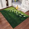White Sheep on Green Field Carpet suitable as a non-slip mat for the living room or bedroom sofa