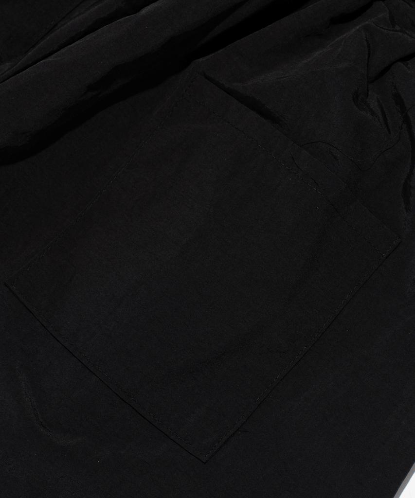 CARGOBROS Nylon Deep Tuck String Pants (Black)