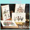 Twelve Days Of Christmas Card Set Set Of 12 Modern And Minimalistic Cards And Envelopes