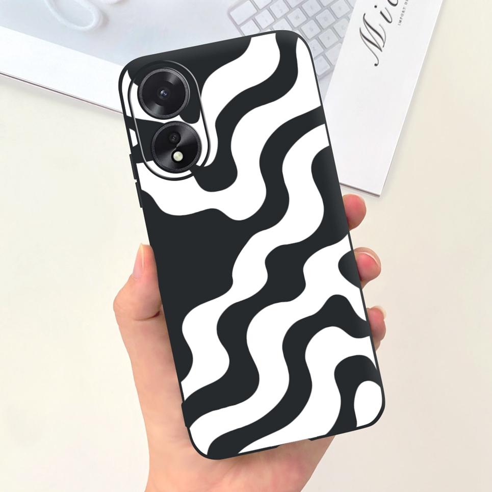Чехол для телефона OPPO A17 A17K Цветок Астронавт Мягкий Силиконовый Матовый Чехол Для Coque OPPOA17 OPPOA17K A 17 17K Fundas Ударопрочный