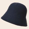 New Fall and Winter Thickened Warm Womens Bucket Hat Stylish and Comfortable Fisherman Hat Windproof Cold-proof Solid Color Hat