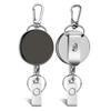 Various Card Sets Belt Key Ring Metal Retractable Pull Badge Reel ID Lanyard Name Tag Card Badge Holder Reels Recoil Chain Clips