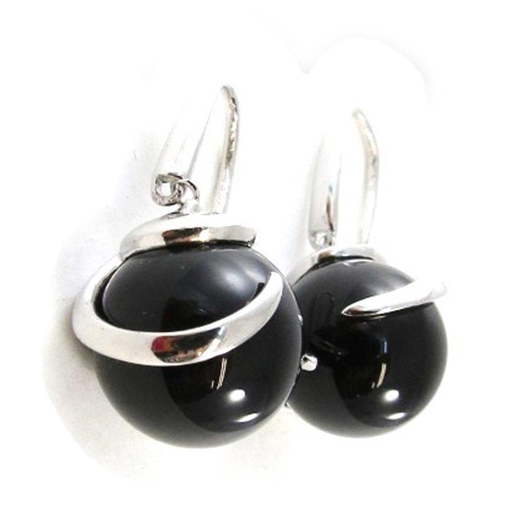 Les Trésors De Lily [I9854] - Серебряные серьги «Рут» с ониксом