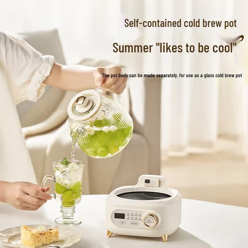 Joyoung 1L Electric Glass Wellness Kettle CN plug (adapter included)