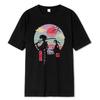 2 Japanese Samurai Walking Home Print Male Tops Fashion Street T-Shirt Summer Casual Cotton Tshirt Oversized Loose Tees