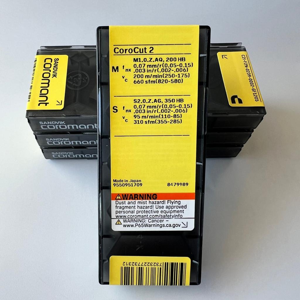 SANDVIK / C2I-F2N-0239-0002-GF 1205 / Original Swedish hard alloy blade 5 Pcs